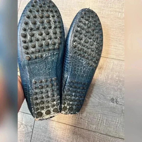 M. GEMI The Felize Shearling Mule - Navy Size 7.5 - Picture 6 of 8